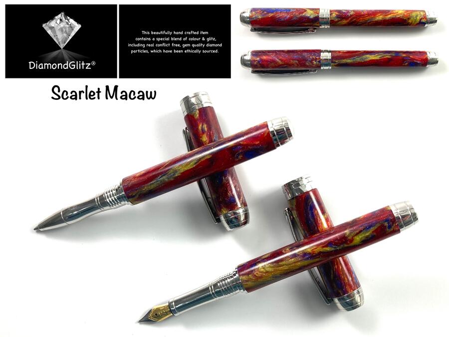 Bronze Age DiamondGlitz Alumilite Resin/Acrylic Artisan Pen Blanks